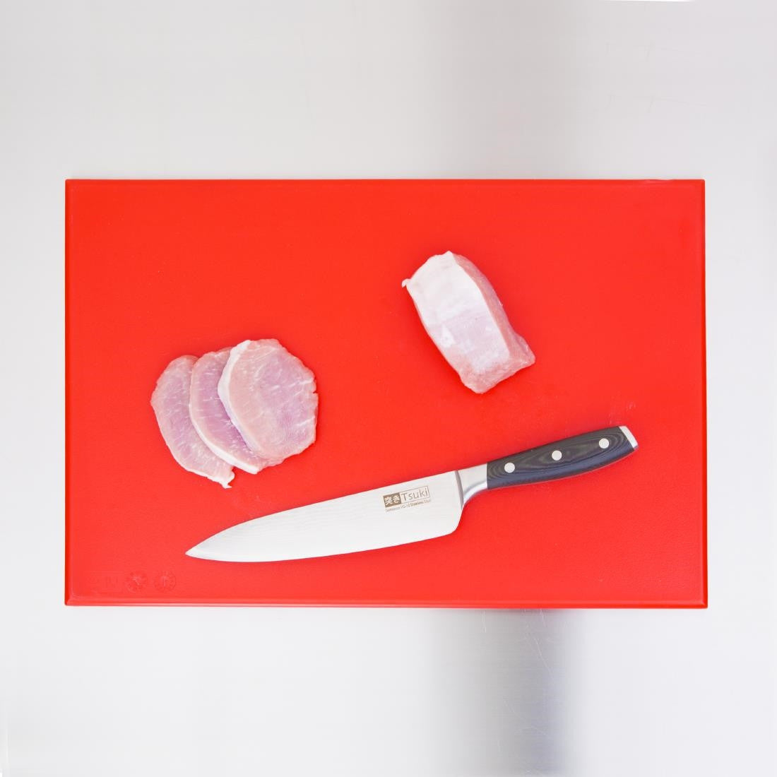 Hygiplas Anti Microbial High Density Red Chopping Board F155