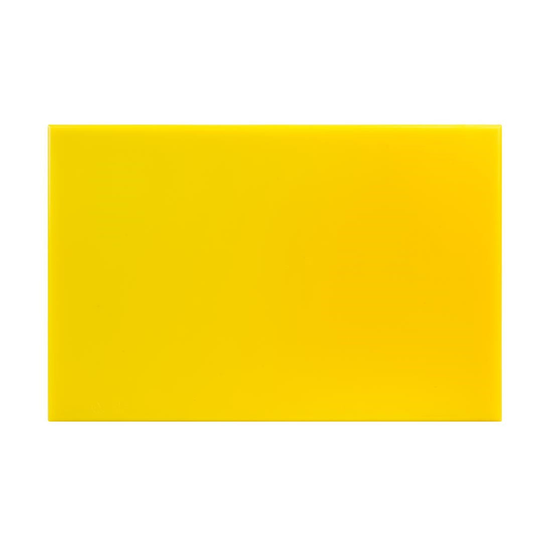 Hygiplas Anti Microbial High Density Yellow Chopping Board F156
