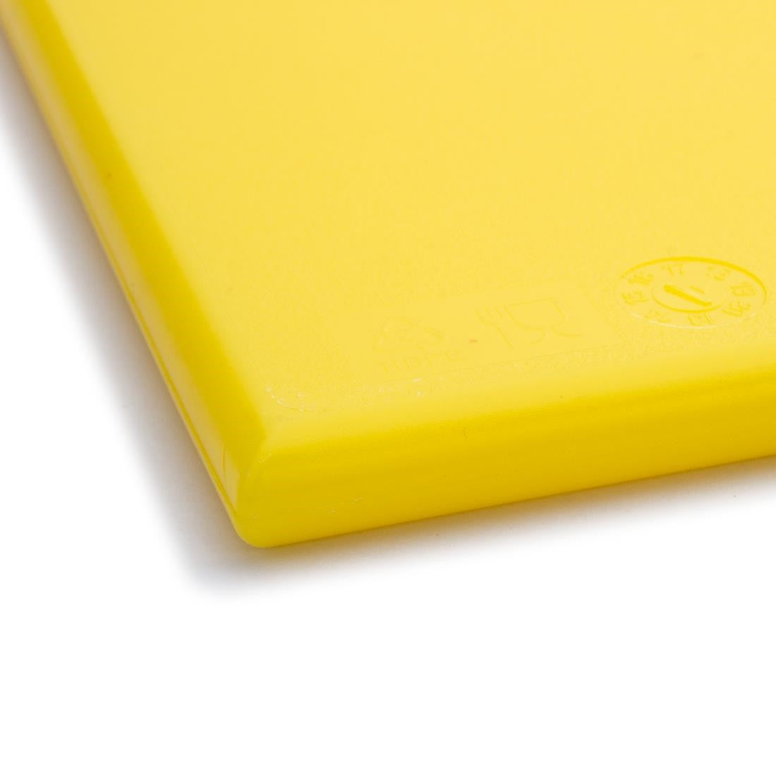Hygiplas Anti Microbial High Density Yellow Chopping Board F156