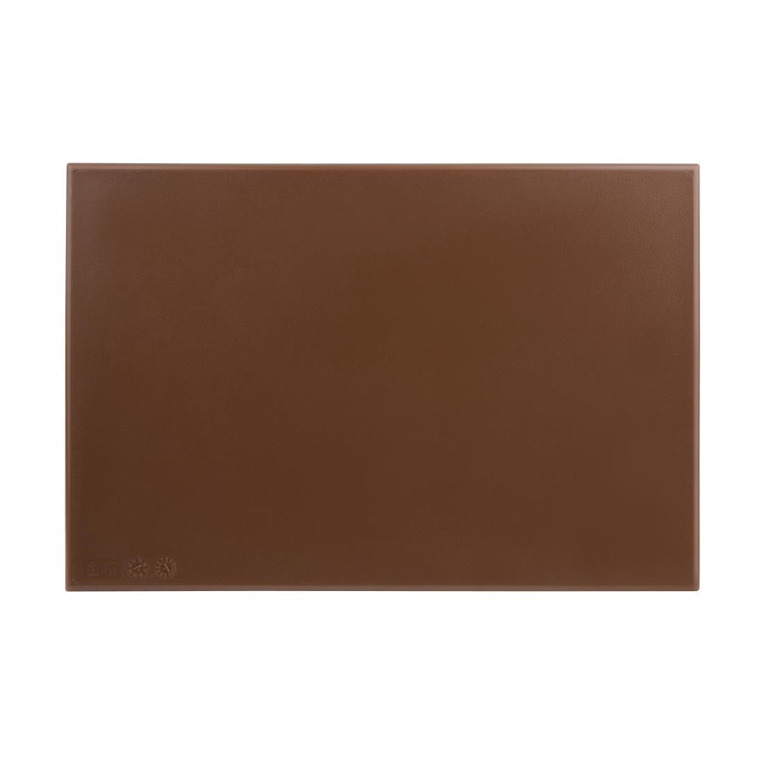 Hygiplas Anti Microbial High Density Brown Chopping Board F160