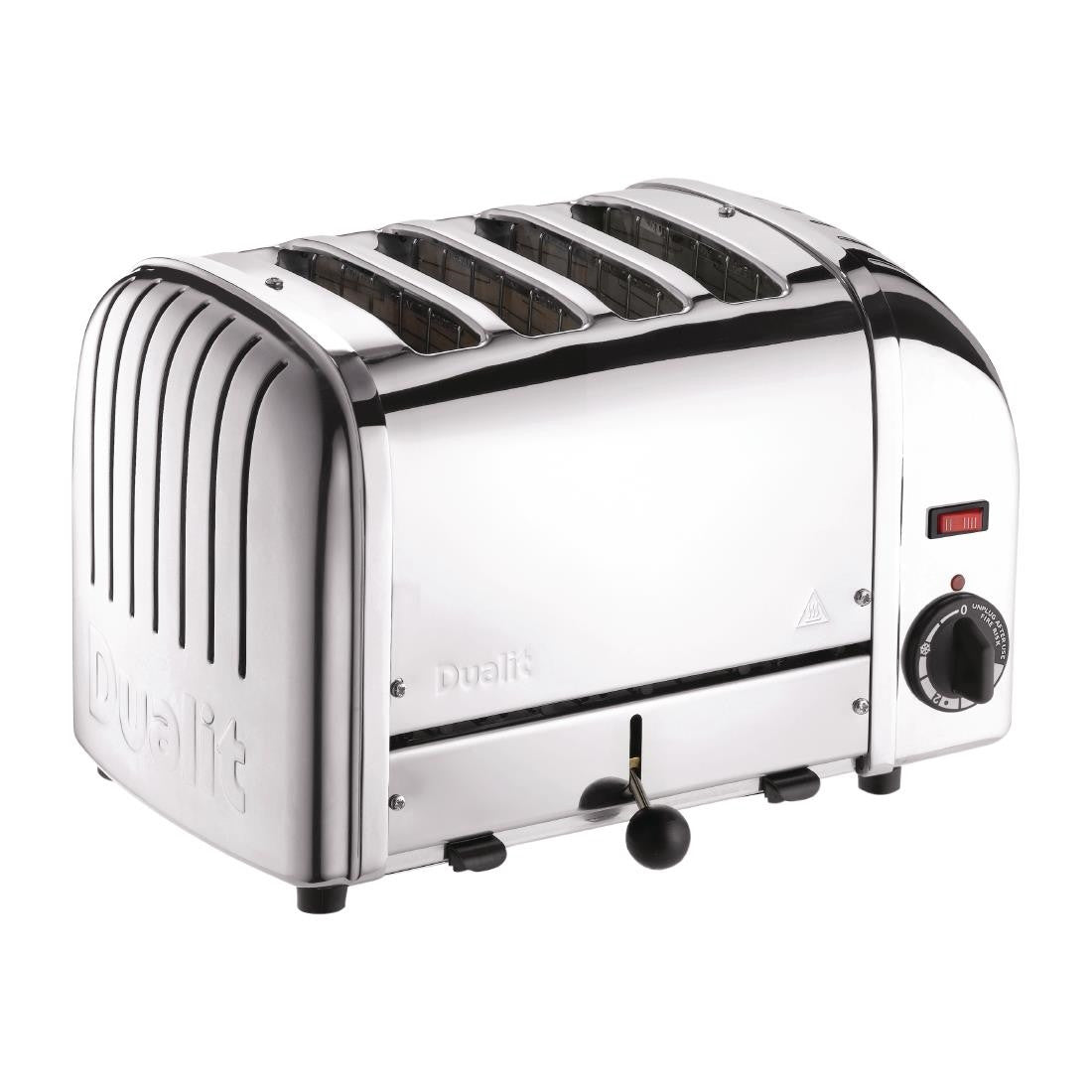 Side shot of Dualit 4 Slice Vario Toaster.