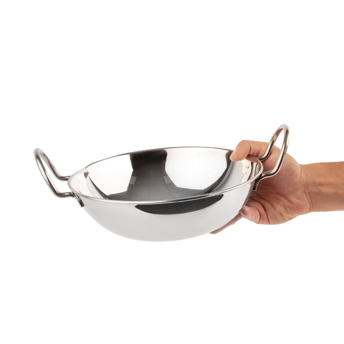 Olympia Flat Bottomed Balti Serving Dish Large 241mm F471