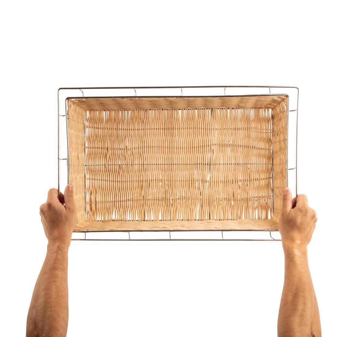Olympia Wicker Metal Frame Basket 1/1 GN F760