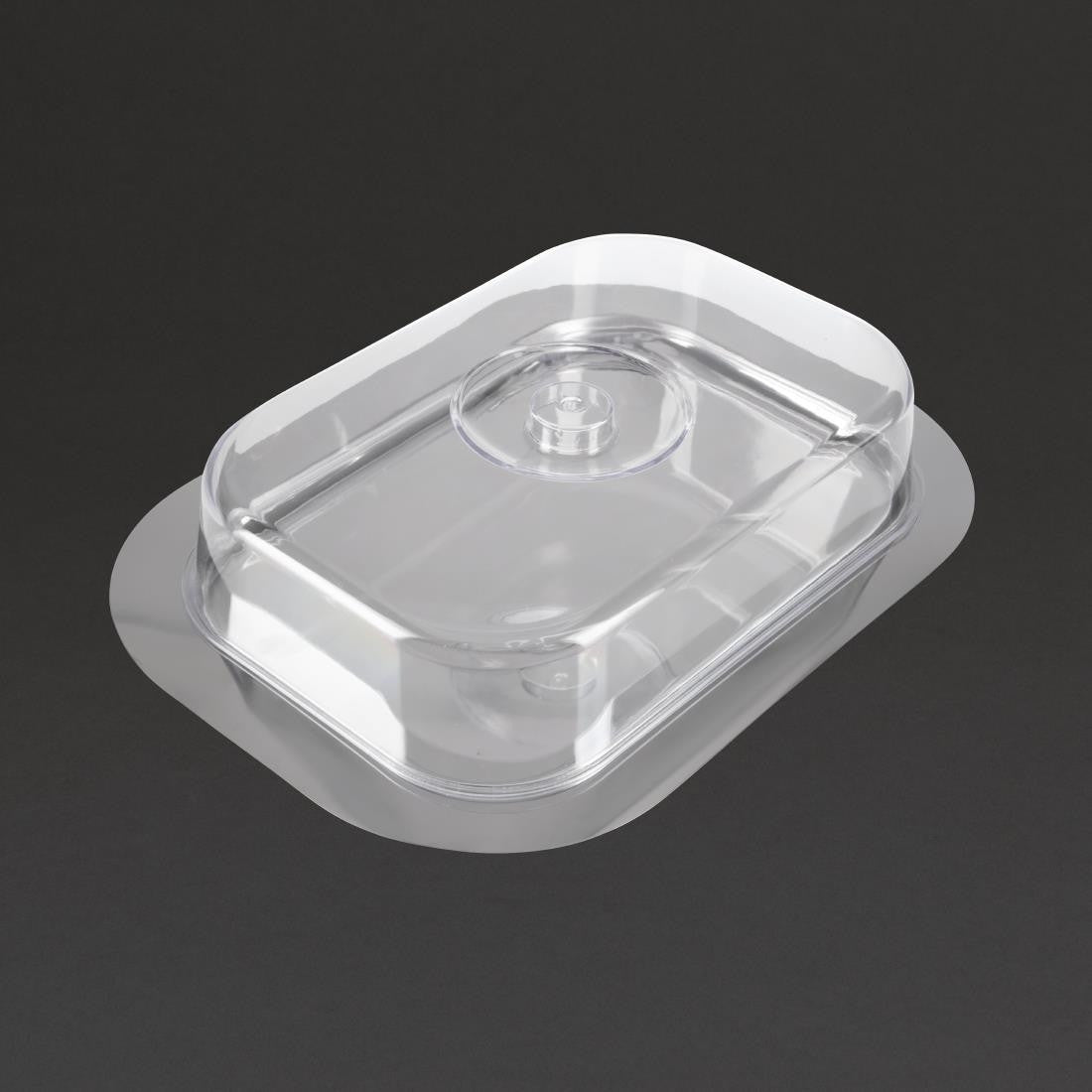 Stainless Steel Rectangular Tray with Cover F762