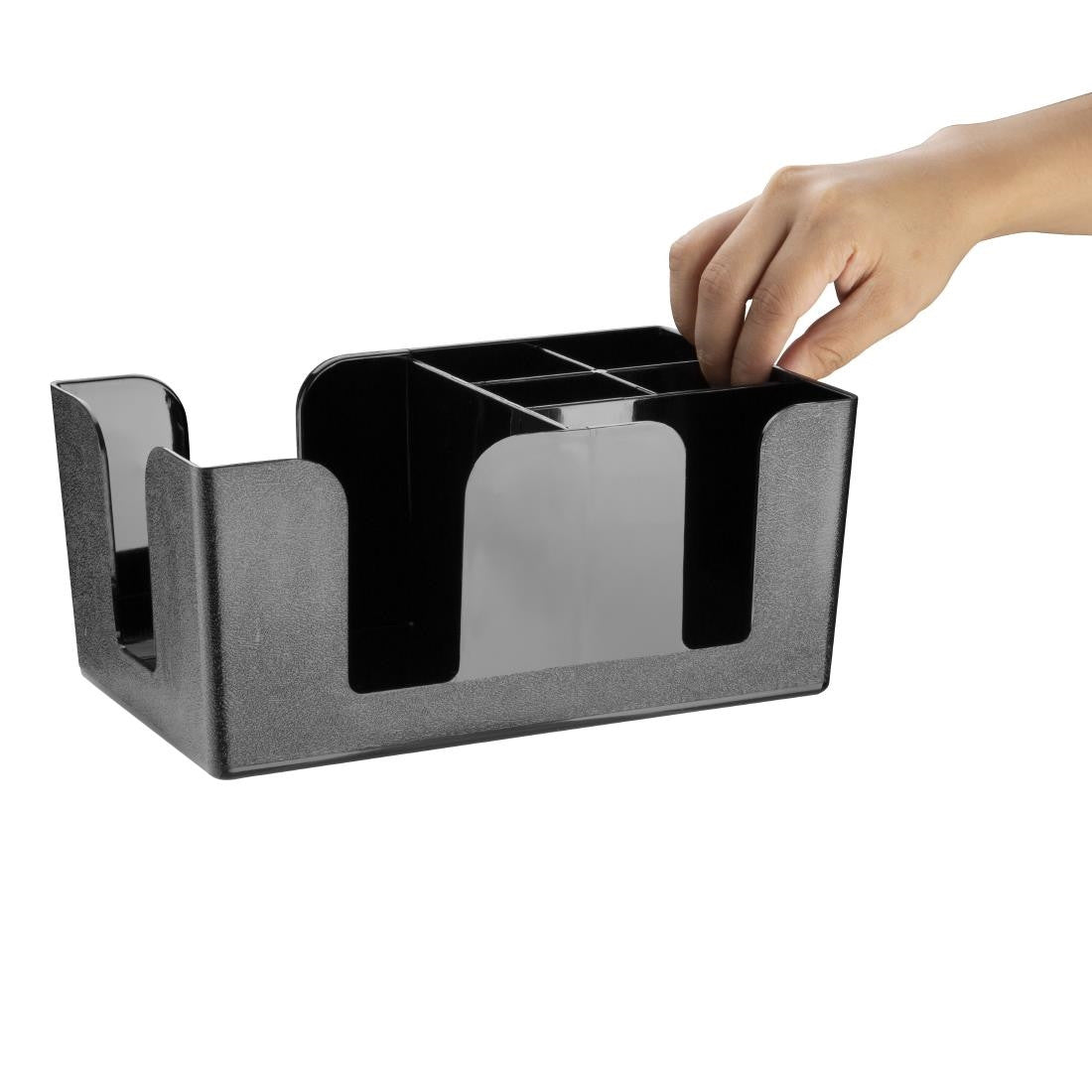 Olympia Kristallon Plastic Bar Caddy Black F980