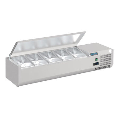 Polar G-Series Countertop Prep Fridge with Lid 5x 1/4GN FA854