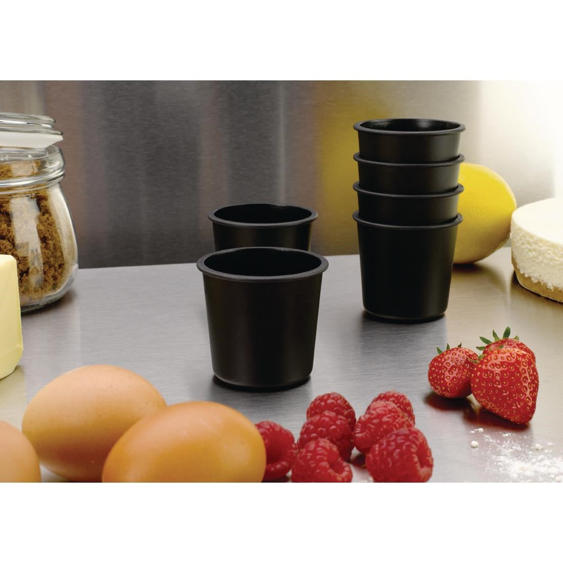 Matfer Bourgeat Exoglass Dariole Mould 55mm (Pack of 6) FA892