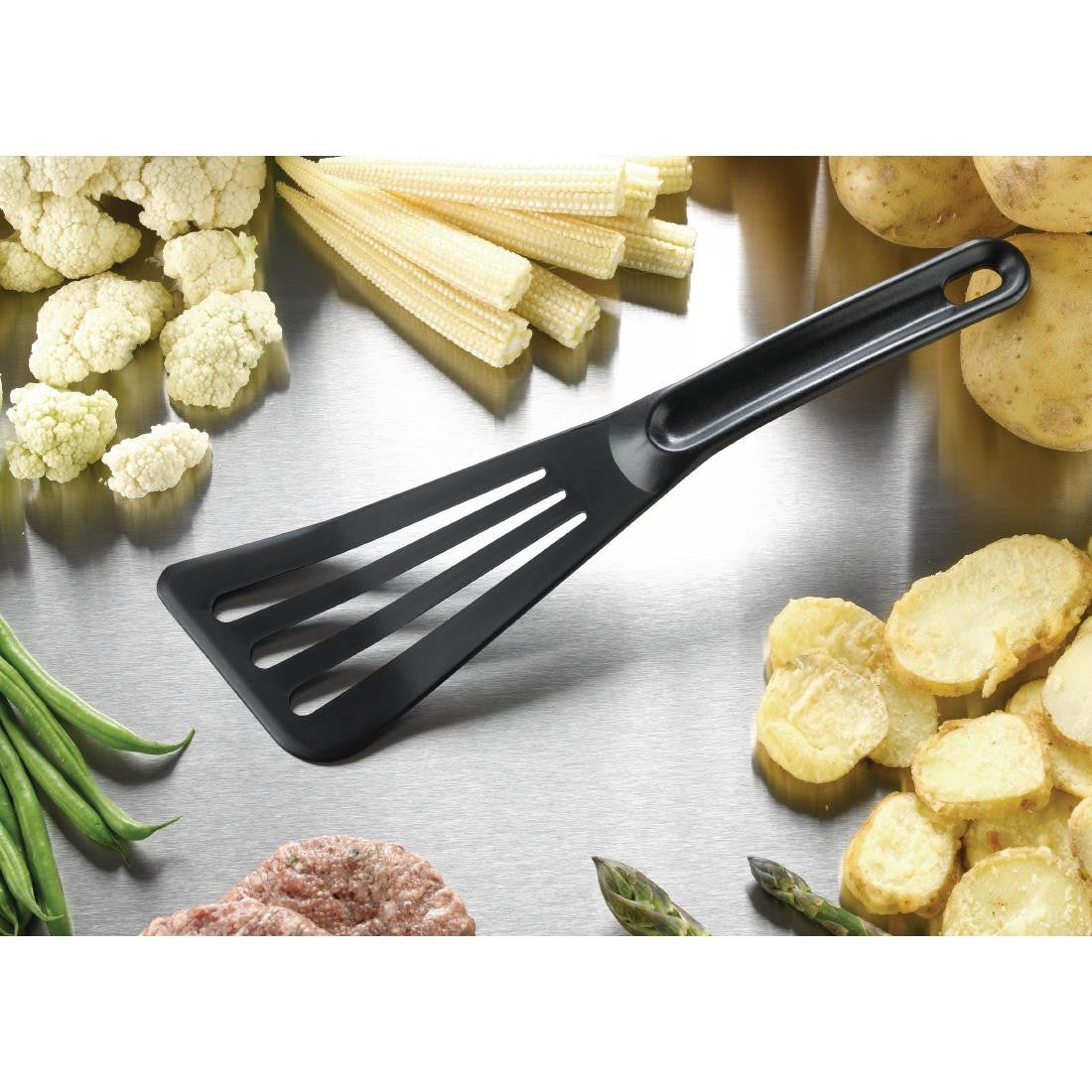 Matfer Bourgeat Pelton Exoglass Spatula 12" Black FA965