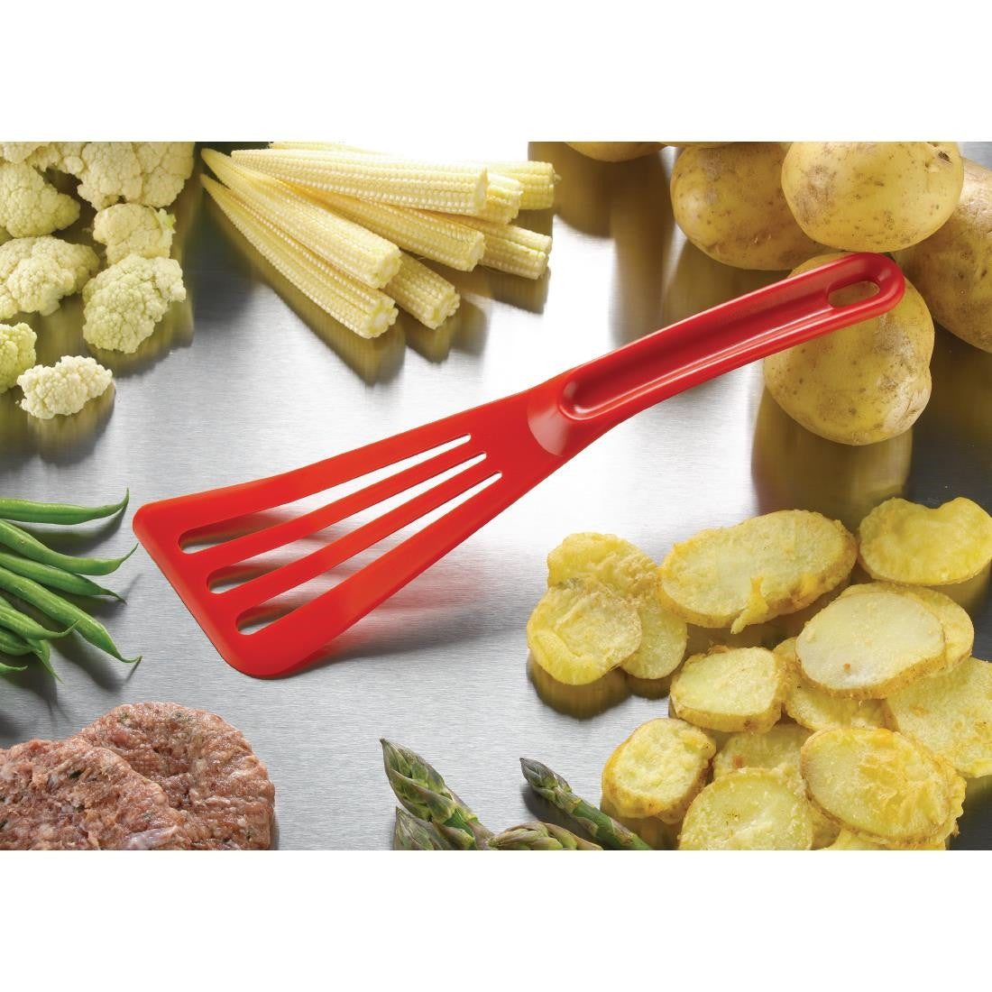 Matfer Bourgeat Pelton Exoglass Spatula 12" Red FA967