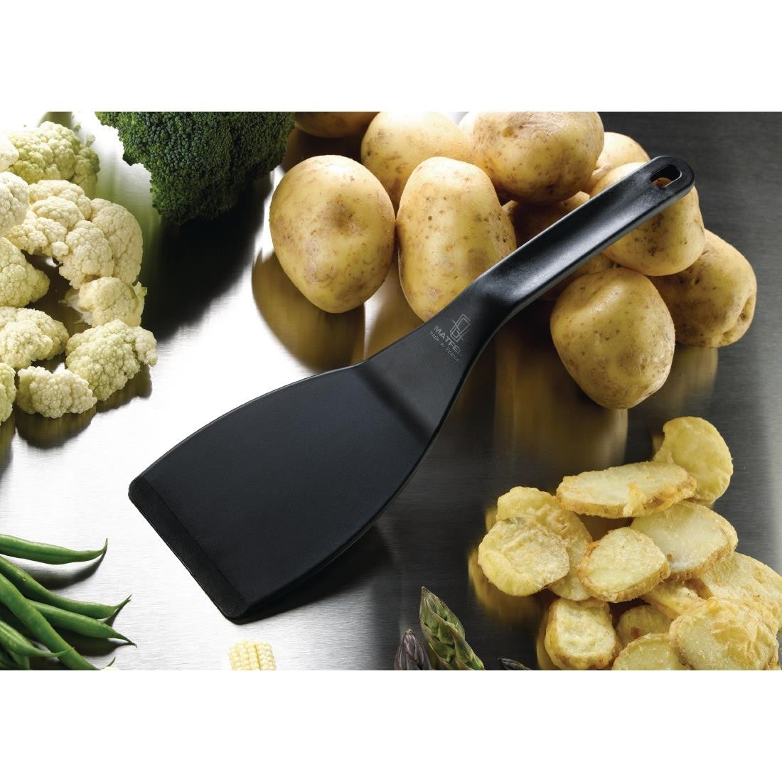 Matfer Bourgeat Pelton Exoglass Spatula 12" Black FA969