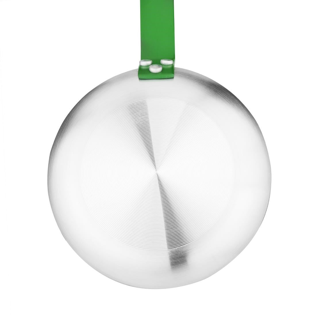 Hygiplas Non-Stick Teflon Aluminium Platinum Plus Frying Pan with Green Handle 240mm FB471