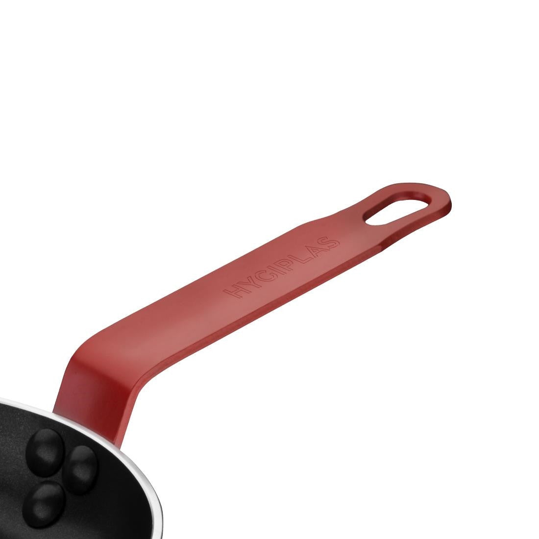 Hygiplas Non-Stick Teflon Aluminium Platinum Plus Frying Pan with Red Handle 240mm FB474