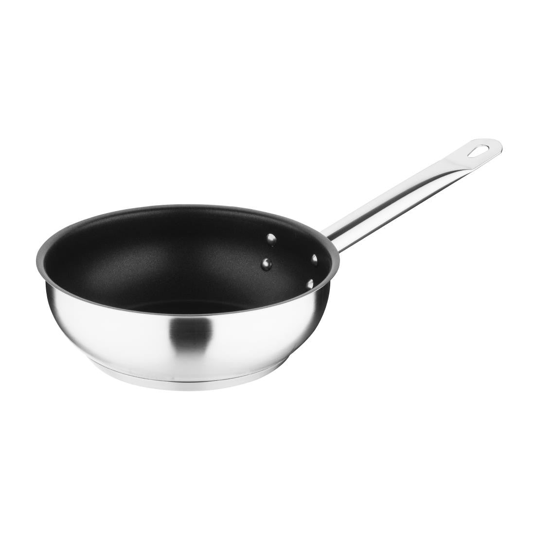 Vogue Non-stick Teflon Stainless Steel Platinum Plus Sauté Pan 200mm FC098