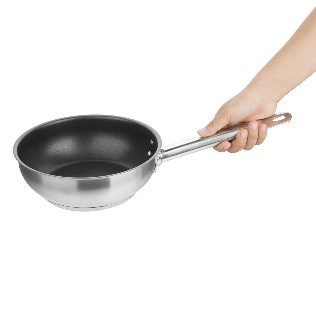 Vogue Non-stick Teflon Stainless Steel Platinum Plus Sauté Pan 200mm FC098