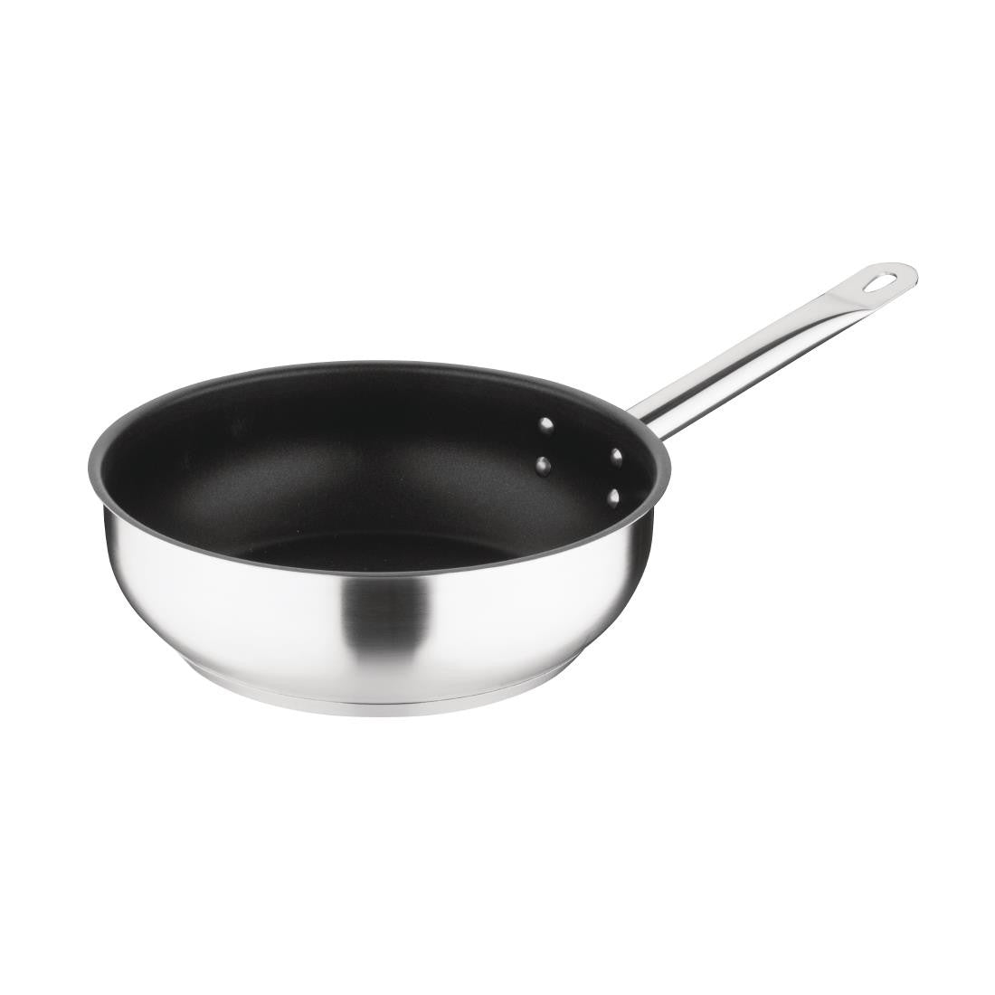 Vogue Non-stick Teflon Stainless Steel Platinum Plus Sauté Pan 240mm FC099