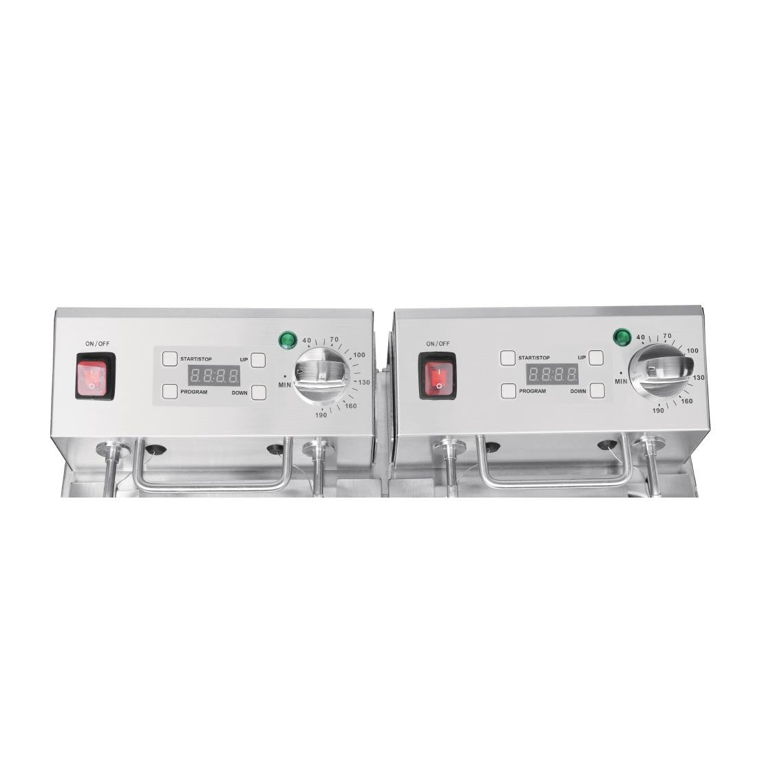Buffalo Twin Tank Twin Basket 2x8Ltr Countertop Fryer with Timers 2x2.9kW FC375