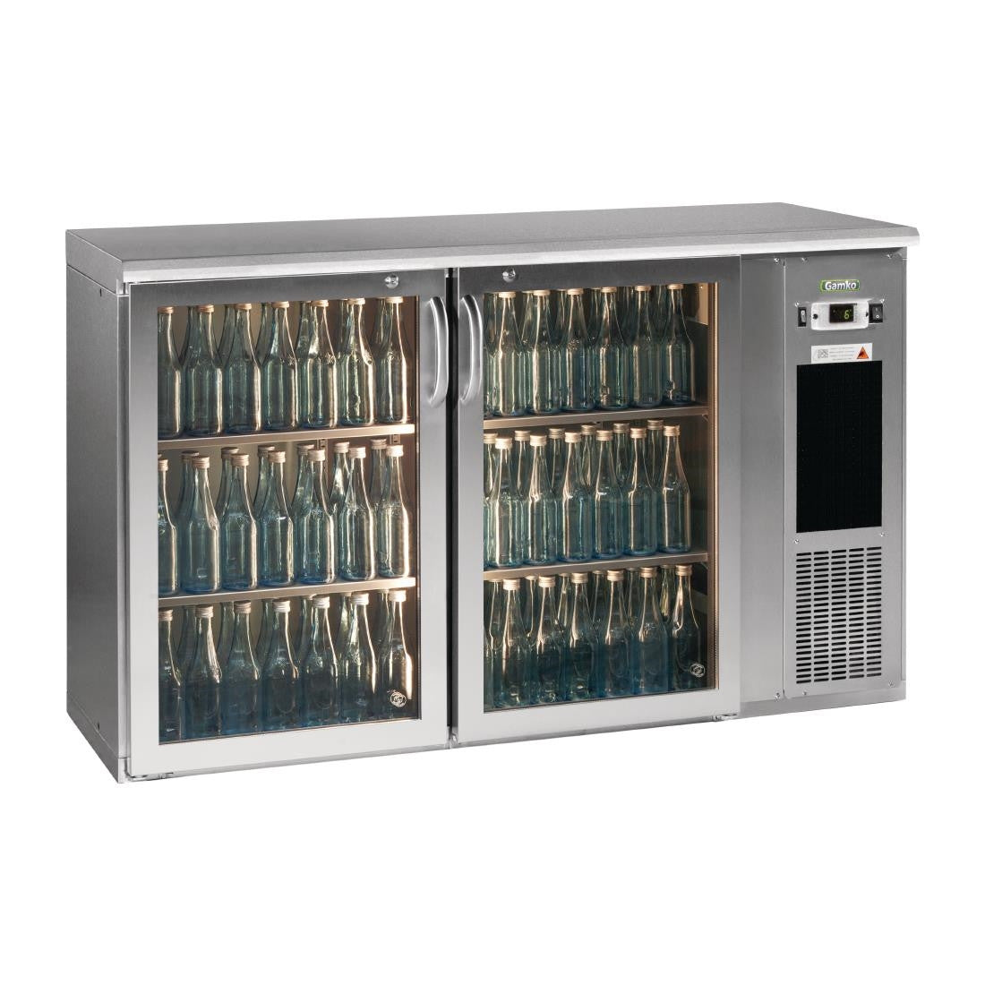 E3 2 x glass door undercounter bottle cooler FD023