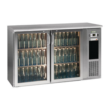 E3 2 x glass door undercounter bottle cooler FD023