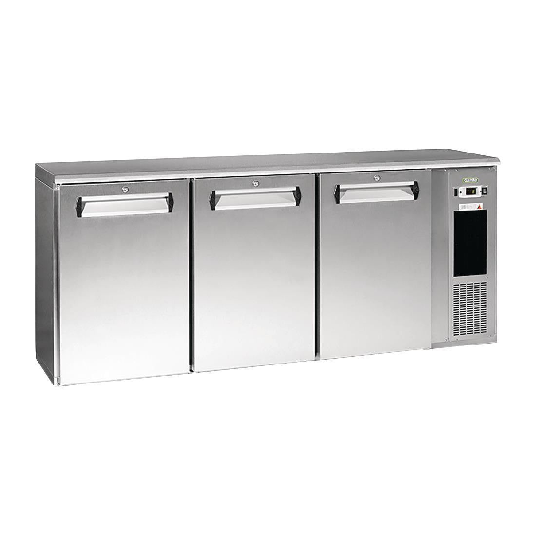 Gamko E3 Under Counter Bottle Cooler 3 Sliding Doors 537 Ltr FD025