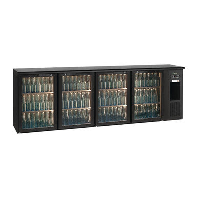 E3 4 x glass door undercounter bottle cooler FD030