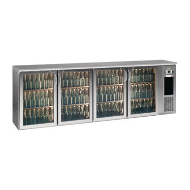 E3 4 x glass door undercounter bottle cooler FD031