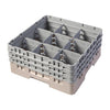 Cambro Camrack Beige 9 Compartments Max Glass Height 174mm FD061