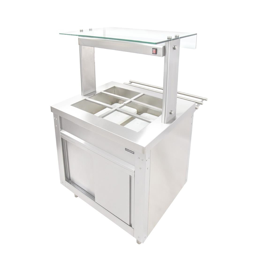 Parry Flexi-Serve Ambient Cupboard with Chilled Well and LED Illuminated Gantry FS-AW2PACK FD212