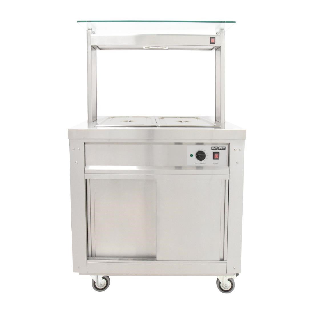 Parry Hot Cupboard with Dry Bain Marie Top and Quartz Heated Gantry FS-HB2PACK FD224