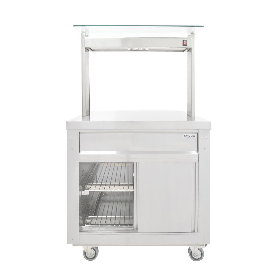 Parry Flexi-Serve Ambient Cupboard with Plain Top and Led Illuminated Gantry FS-A2PACK FD230