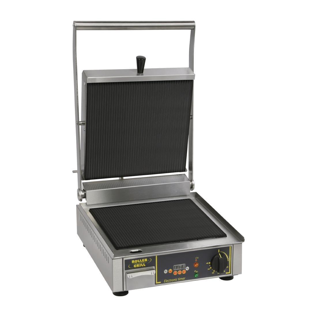 Roller Grill Premium VC R Single Ribbed Contact Grill FE144