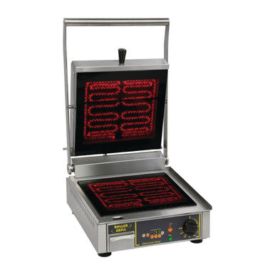 Roller Grill Premium VC FT Single Ribbed Contact Grill FE146