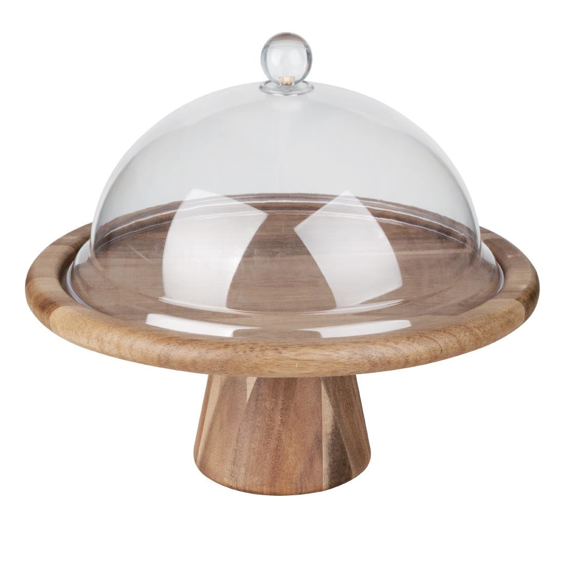 Olympia Acacia Cake Stand 305(Ø) x 127(H)mm FE150