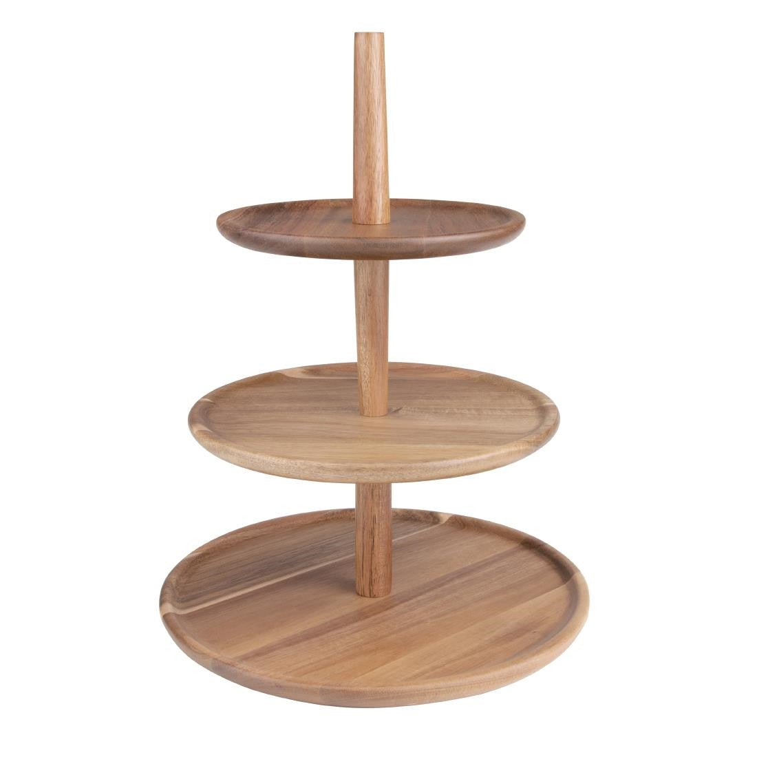 Olympia Acacia 3-Tier Stand 305(Ø) x 395(H)mm FE152