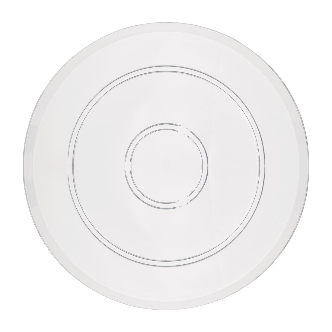 Olympia Kristallon Polycarbonate Display Plate Clear 282(Ø)mm FE472