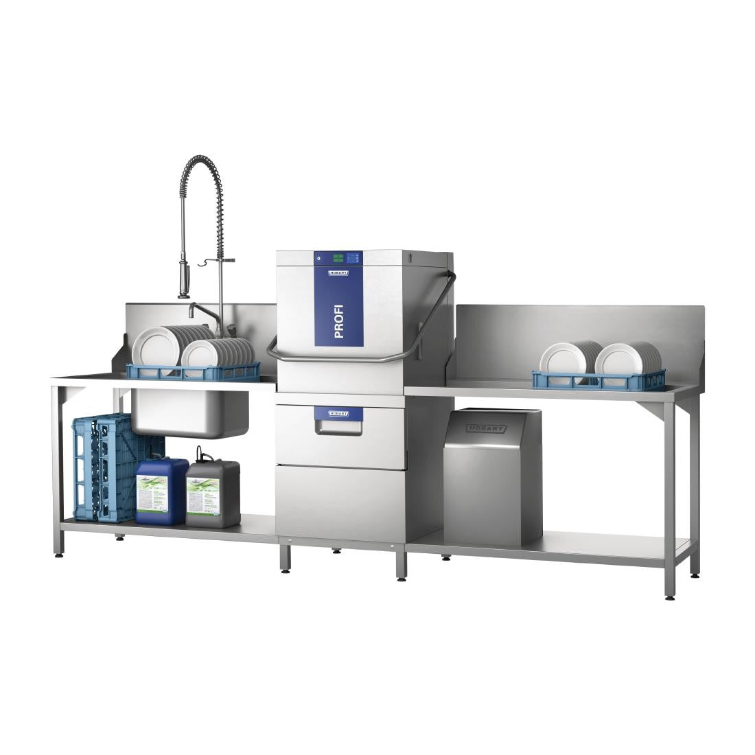 Hobart Profi Dual Level Pass Through Dishwasher TLWW-10A FE666