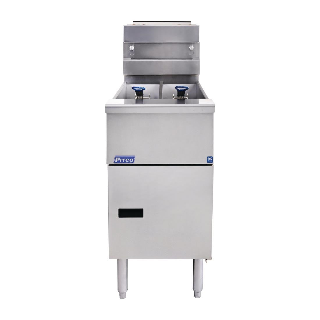 Pitco Twin Tank Solstice Natural Gas Fryer SG14TS FS126-N