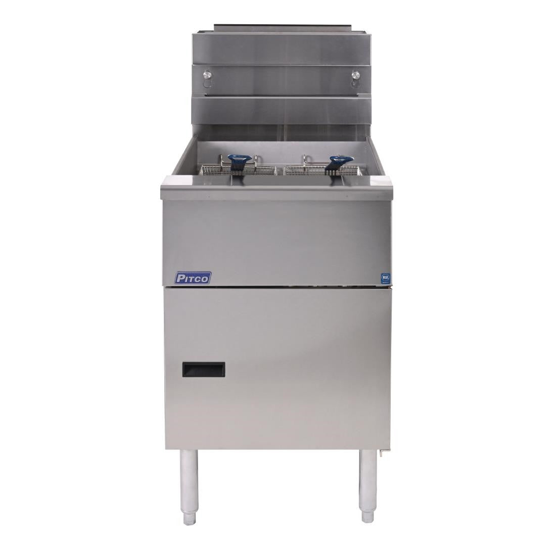 Pitco Twin Basket Single Tank Solstice Natural Gas Fryer SG18S FS127-N