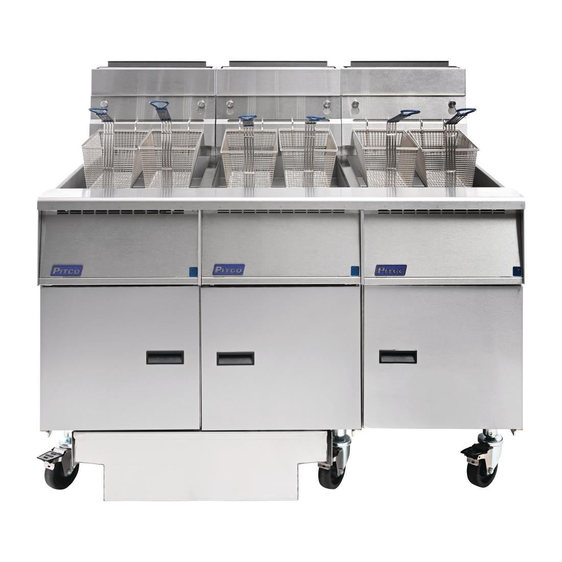 Pitco Triple Tank LPG Solstice Fryer with Filter Drawer G14S/FD-FFF FS129-P