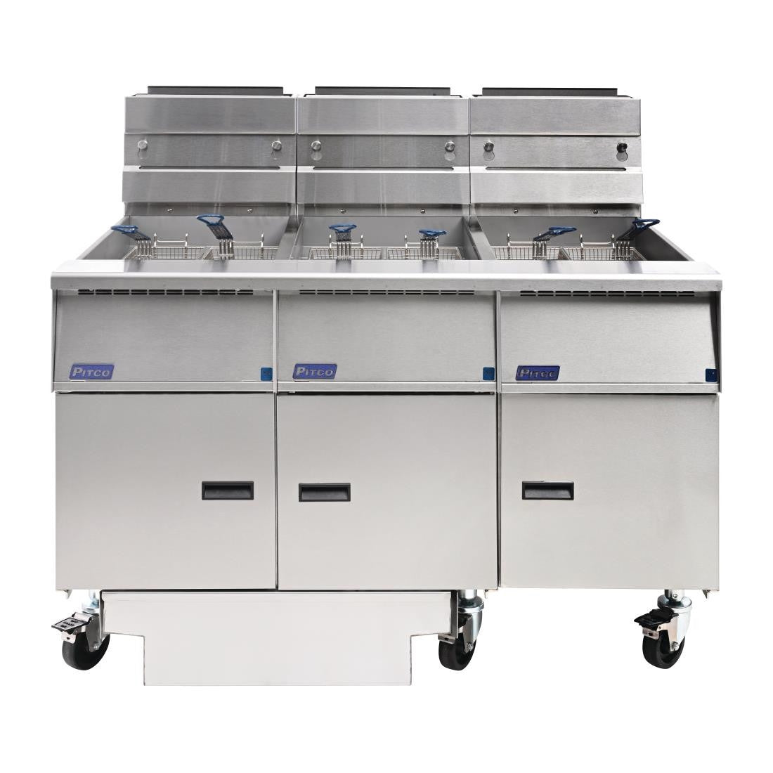 Pitco Triple Tank LPG Solstice Fryer with Filter Drawer G14S/FD-FFF FS129-P