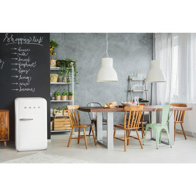 Smeg 50s Retro Mini Bar Fridge White FAB5RWH5 FS278