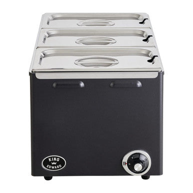 King Edward Wet and Dry Heat Bain Marie Black FS282