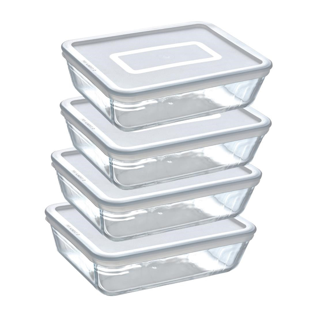Pyrex Batch Cooking Cook & Freeze Food Storage Glass Containers Set Of 4 1.5 Ltr FS360