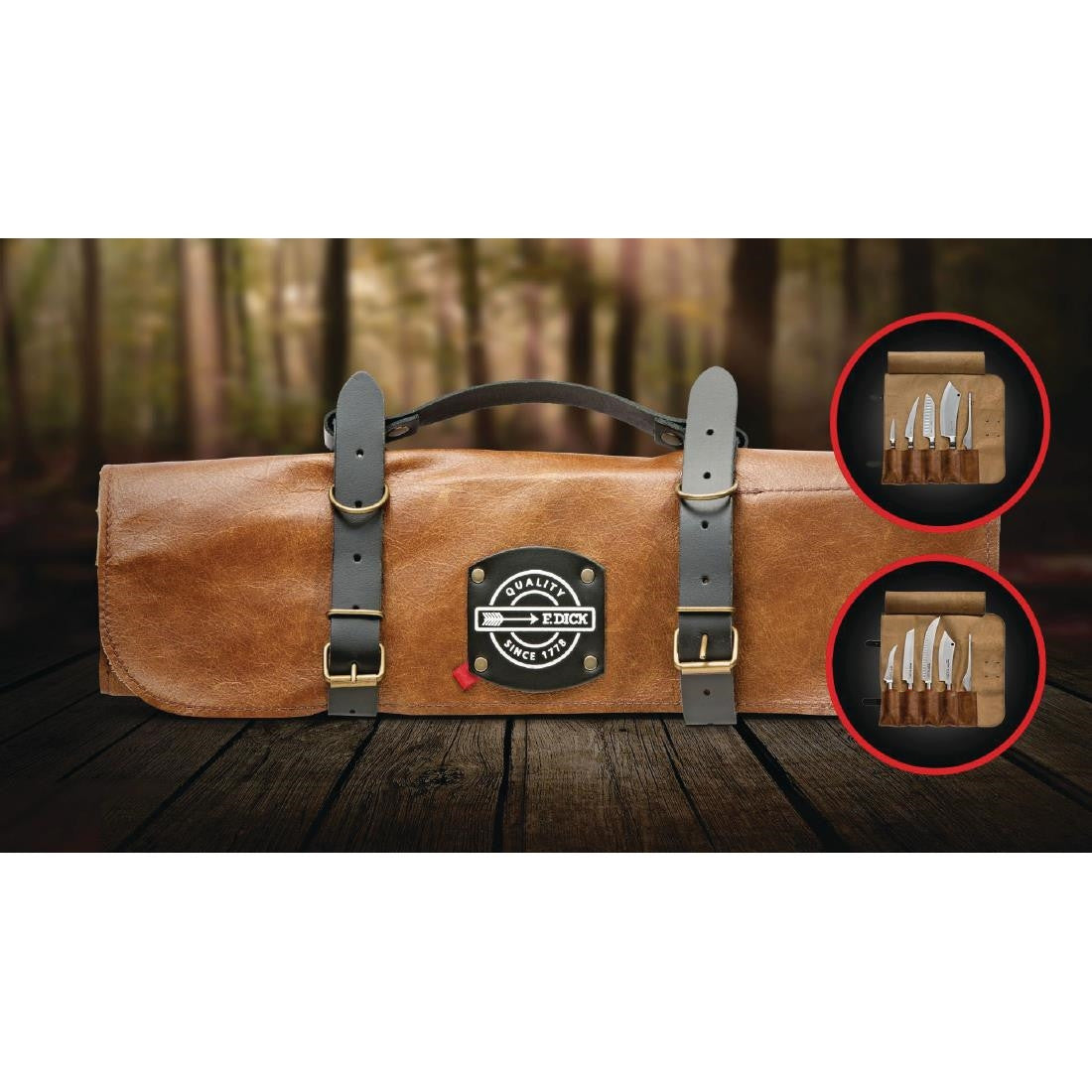 Dick Leather Knife Roll Bag FS388