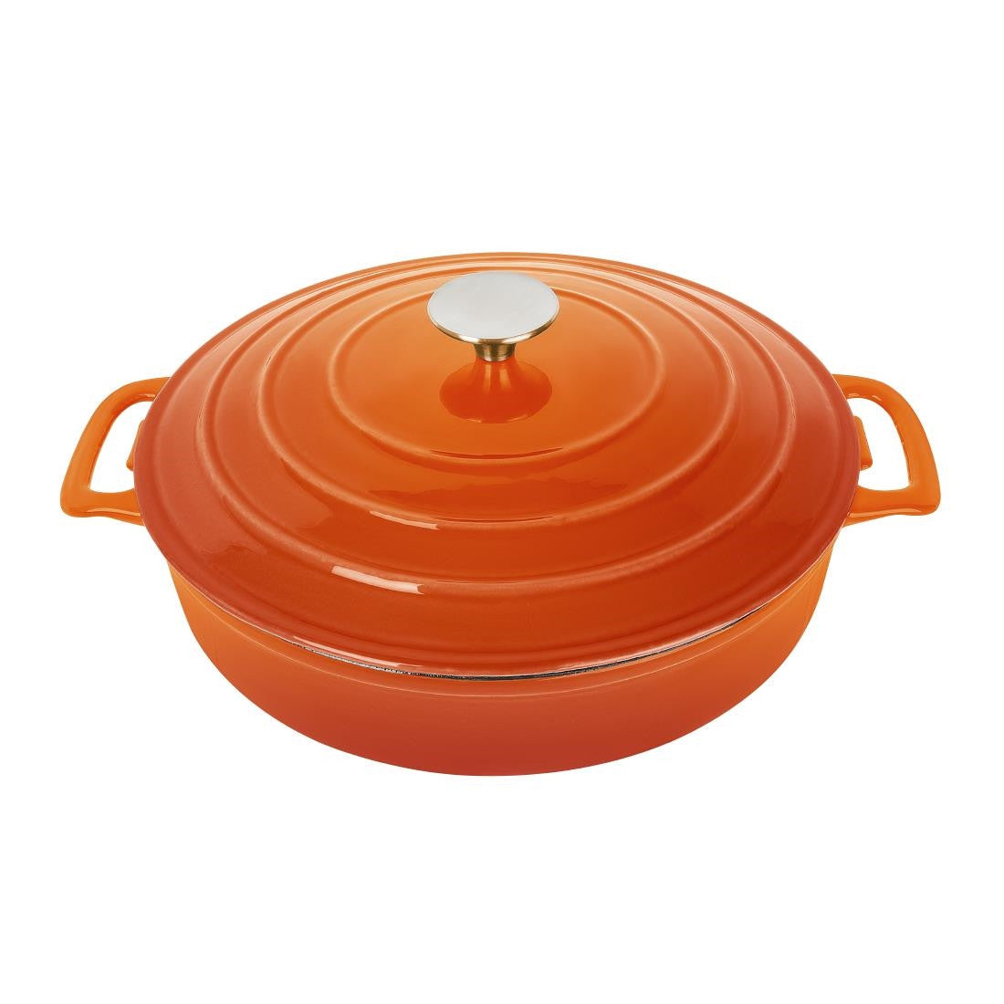 Vogue Orange Round Sauté Pan 3.5Ltr FS478