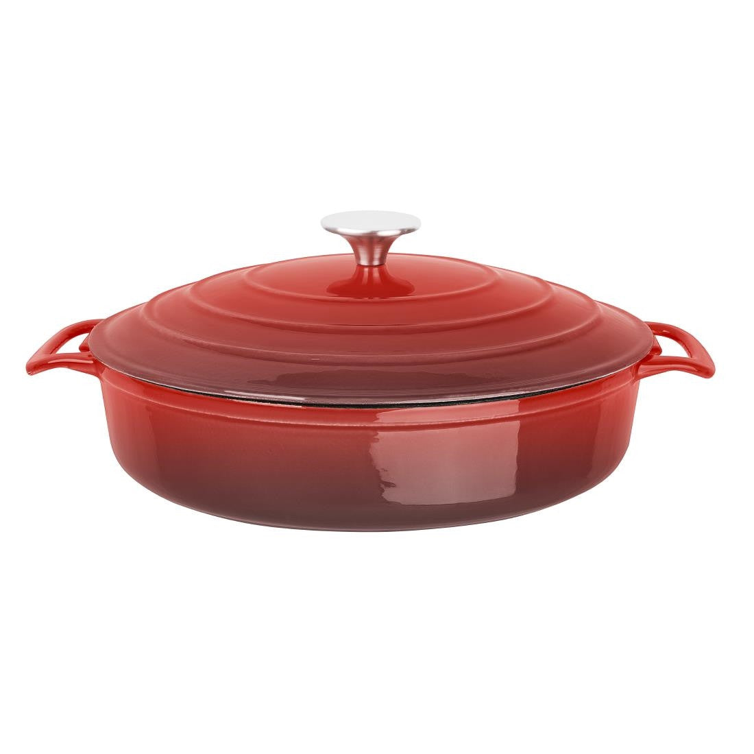 Vogue Red Round Sauté Pan 3.5Ltr FS479