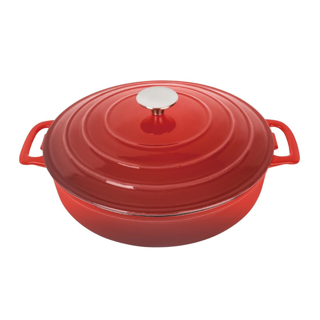 Vogue Red Round Sauté Pan 3.5Ltr FS479