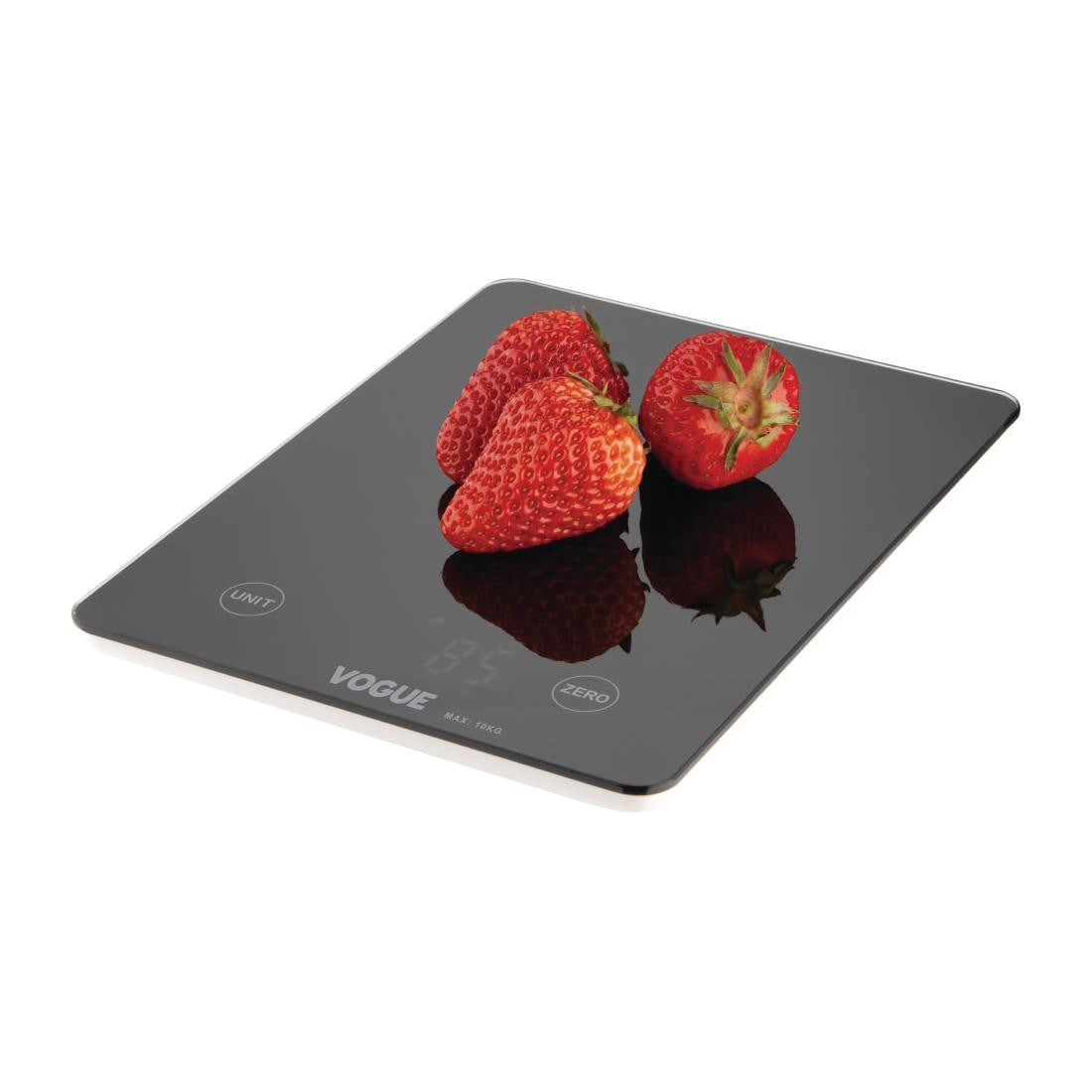 Vogue Digital Black Rectangular Scale 10kg FS488