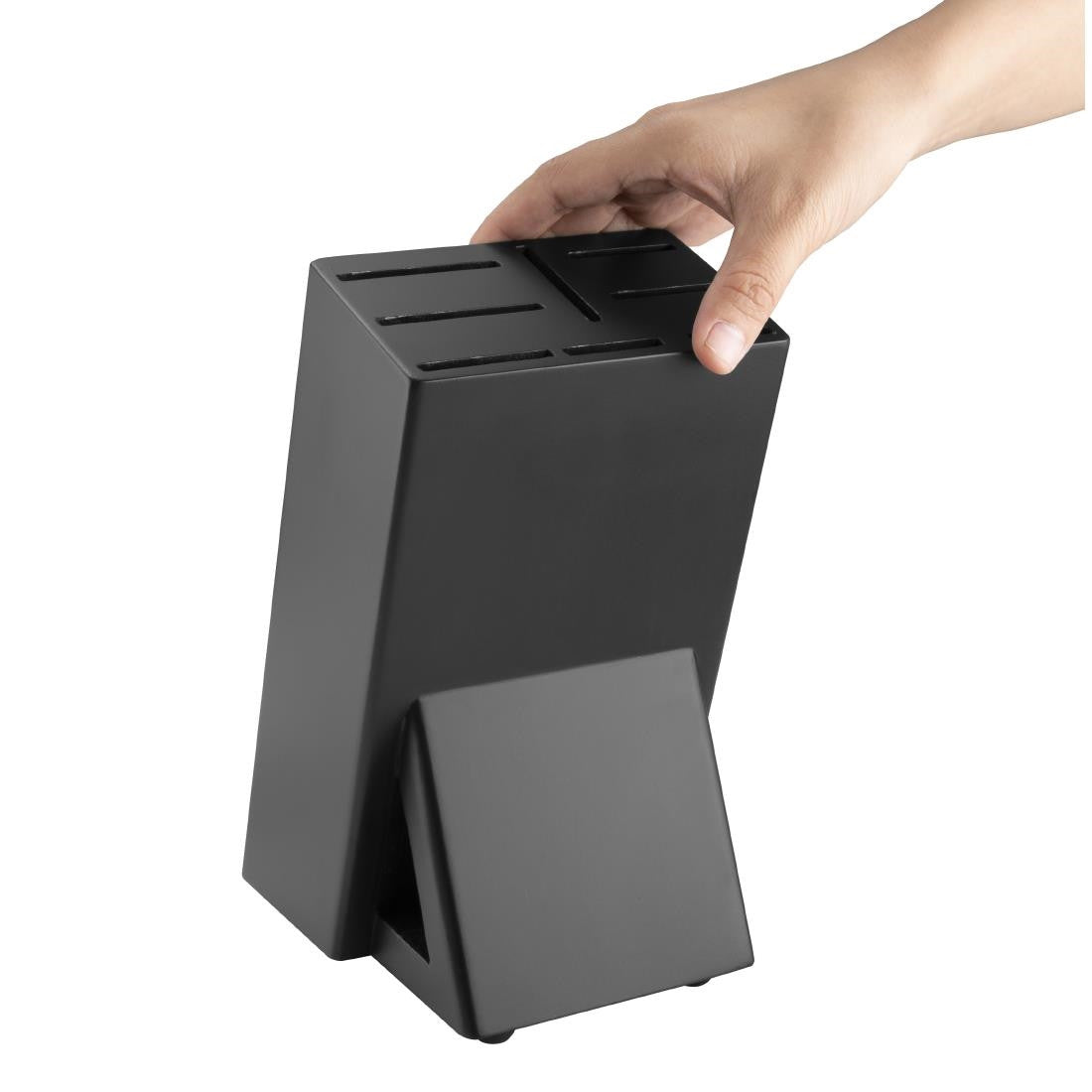 Vogue Tsuki Black Wooden Knife Block FS662