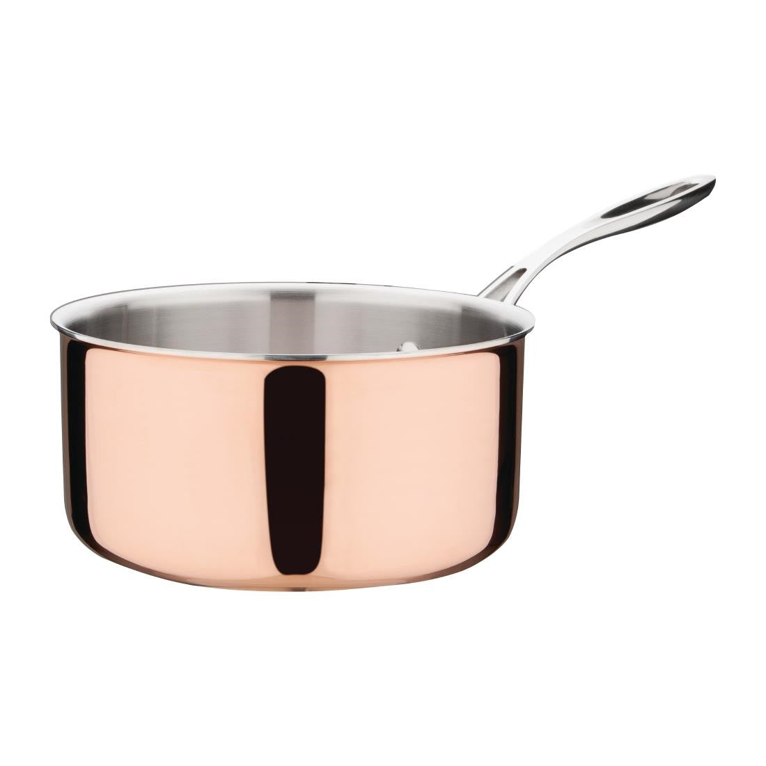 Vogue Induction Tri-Wall Copper Saucepan - 200x100mm FS667