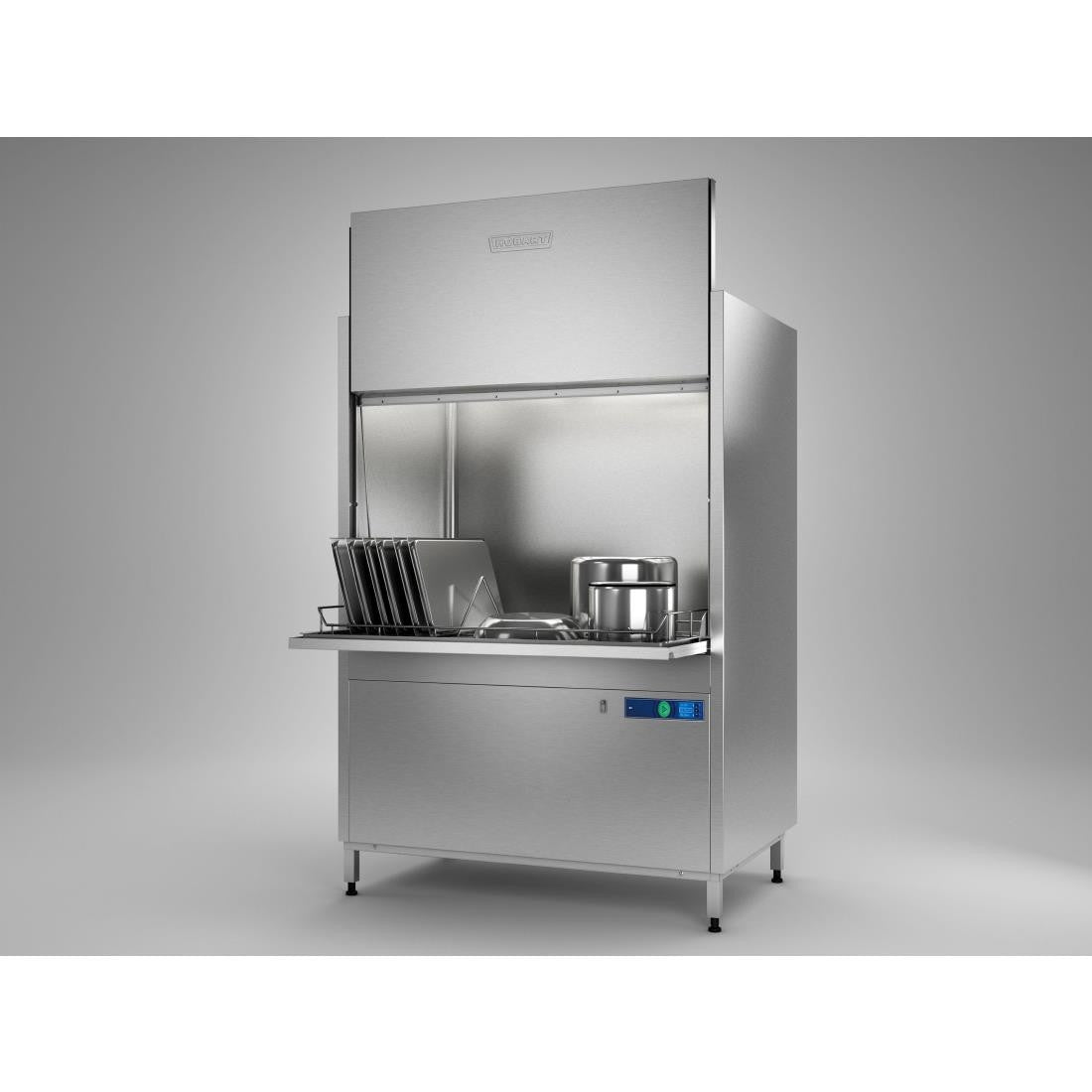 Hobart Twin Utensil Washer with Drain and Exhaust Heat Recovery UXTRC-10A FT120